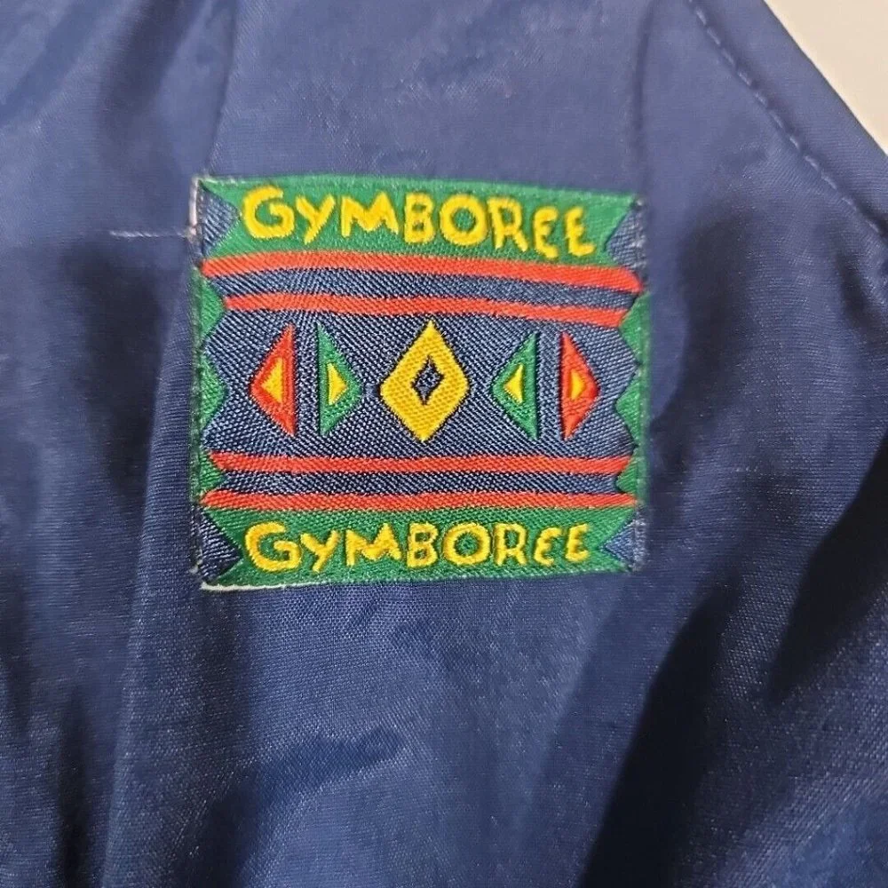 Gymboree Vintage Size Small Snow Pants Overall Small Blue Red‎ Green Color Block